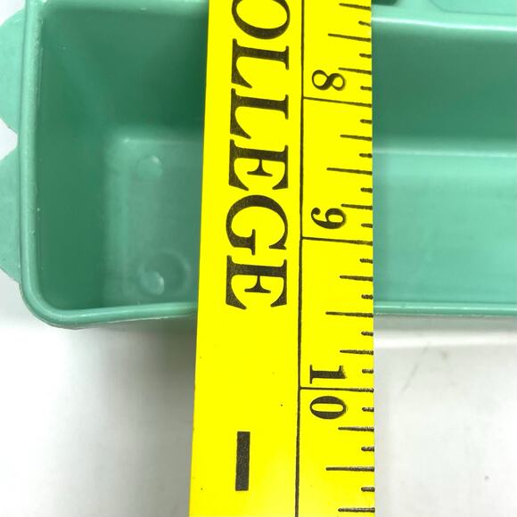 Blisscraft of Hollywood Vintage Drawer Organizer Green Molded Plastic Scalloped - Picture 11 of 15